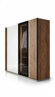 Modern wardrobe luxury wooden wardrobes glass stylish bedroom