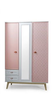 Modern wardrobe youth room wardrobes pink furniture design new