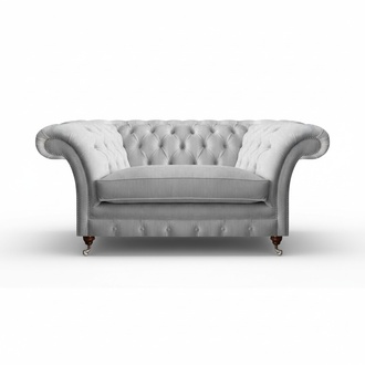 Modern White Chesterfield Armchair Luxury Upholstered Furniture Lounge Chair