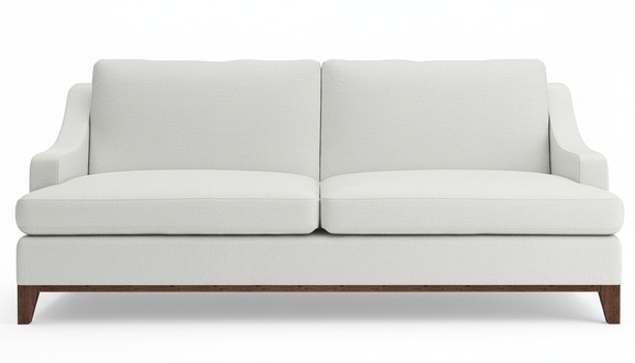 Modern White Sofa Two Seater Couch Living Room Sofas Furnishings New