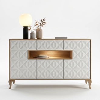 Modern wooden furniture sideboard luxurious cabinet highboard display cabinet