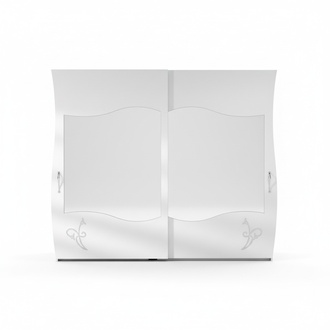 Modern Solid Wood Wardrobe Bedroom Shelf Wardrobe White New