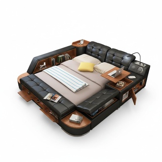 Multifunction bed Hotel beds double bed upholstered bed bedroom modern New