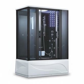 Multifunctional Shower Massage Shower Cabin Wellness Shower 150x90 cm
