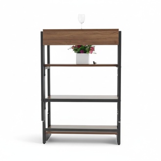 Multifunction space saving furniture dining table shelf 2in1 kitchen tables wood