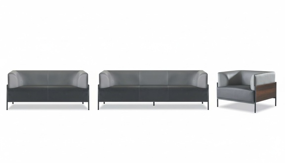 Multifunctional Sofa Set Leather Sofa Modern Wood Easy Care Solid Color