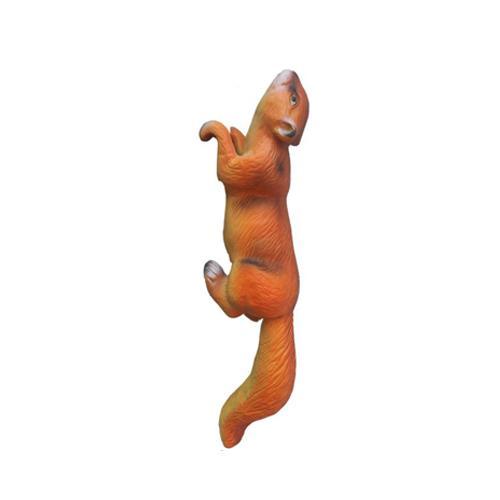 Decorative sculpture designed as an original brown climbing squirrel 50cm N42