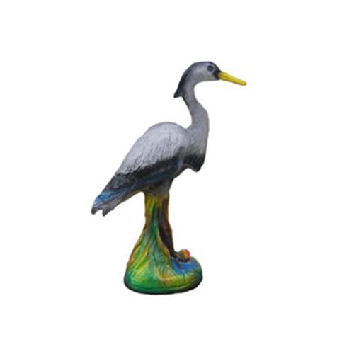 Garden sculpture designed as an original colored heron bird 45cm