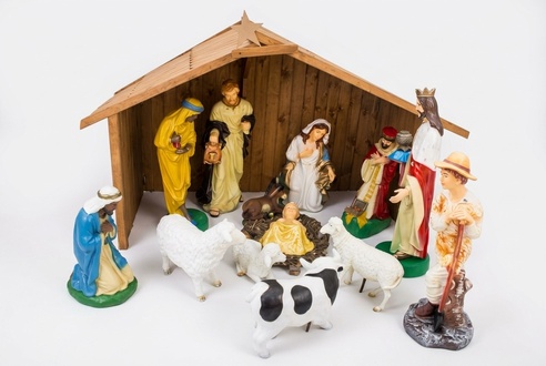Decorative sculptures set of garden holy figures 170cm height
