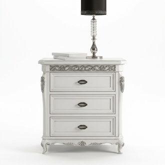Bedside table with 3 drawers design furniture Vaccari cav giovanni new
