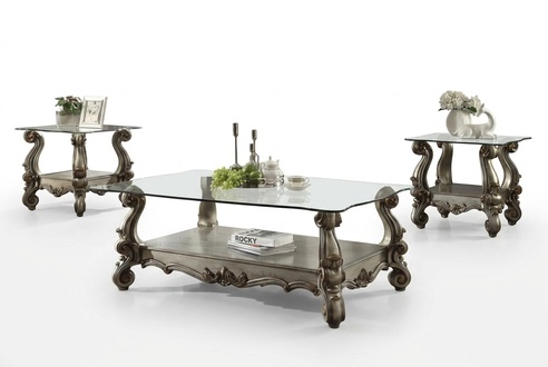 Noble Designer Coffee Table Side Table Sofa Living Room Table Baroque Rococo New