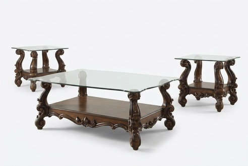 Noble Designer Coffee Table Side Table Sofa Living Room Table Baroque Rococo New