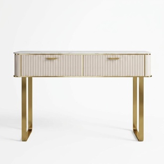 Elegant dressing table 2x drawers dressing table luxury cosmetic chest of drawers