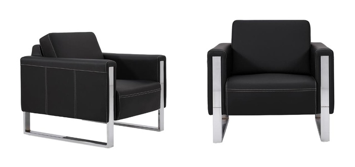Office Chair 1-Seater Lounge Chair Office Furniture Club Chair Leather Chair
