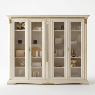 Office Bookcase Filing Cabinet Luxury Italian Furniture Antique Cabinet Real wood