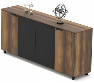 Office cabinet file cabinet sideboard chest of drawers study room brown black