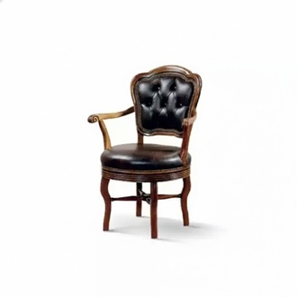 Office Armchair Luxury Chair Office Chair Leatherette Designer Armchair Wood Furniture