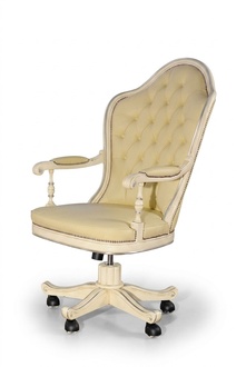 Office Chair Wood Executive Chair Chesterfield Italian Furniture White Swivel White