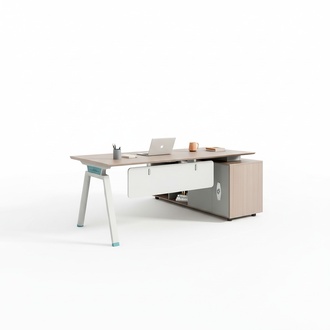 Office furniture desk home office desk cupboard office cabinet 2-piece.