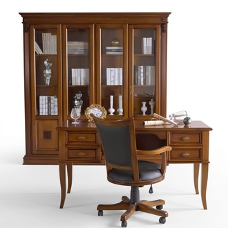 Office set furnishings desk table executive chair armchair 2-piece set baroque rococo