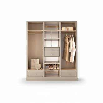 Open closet Bedroom wardrobe Walk-in furniture Wardrobe