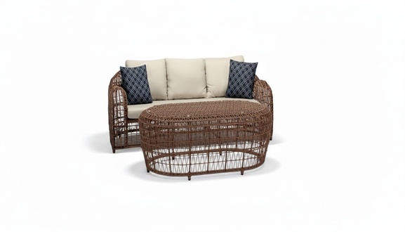 Outdoor furniture Outdoor sofa couch garden lounge terrace lounge furniture 2-piece set