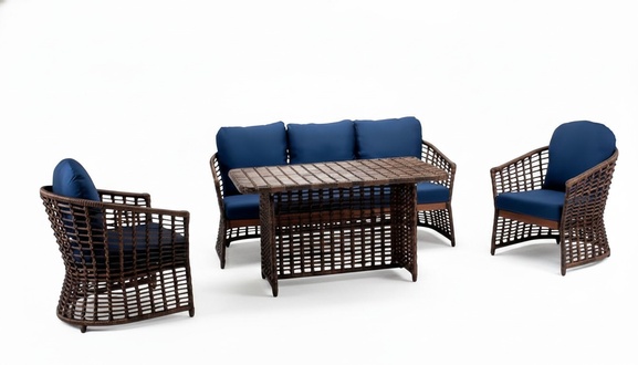Outdoor furniture terrace lounge furniture garden lounge outdoor furniture sofa couch 4-piece set