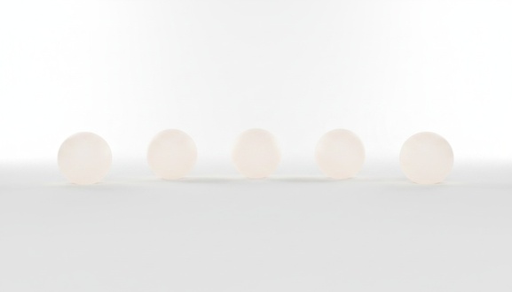 Deco figure designed as a round ball lamp with bright light 50cm