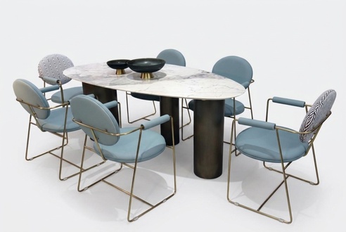 Oval table dining room tables dining tables 180x85 dining tables marble look