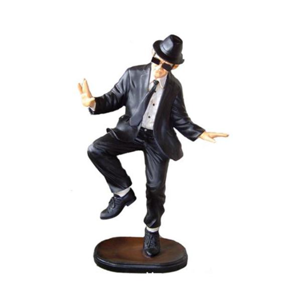 Decorative sculpture designed as dancing man in smoking figure 200 cm height USA P139