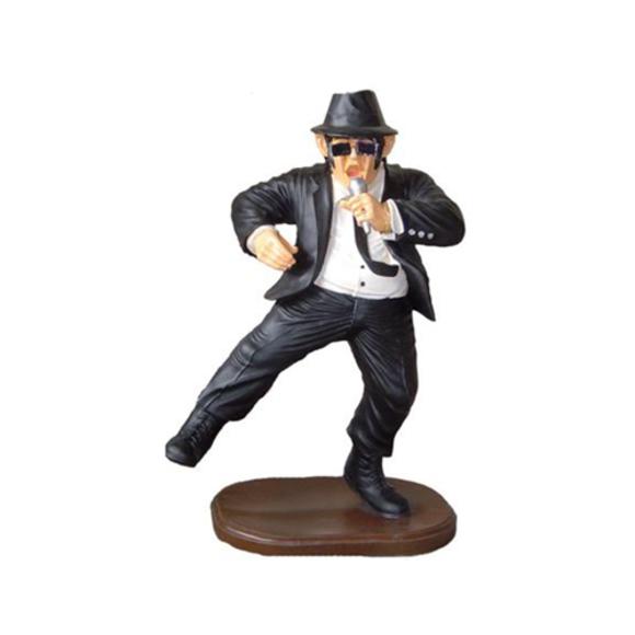 Decorative sculpture designed as singing man in a smoking figure 180cm height P140