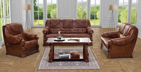 Sofa Bed Designer 3 Seater Sofa with Bed Function Set Couch Leather Sofa PARMA