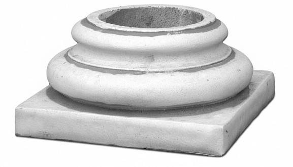 Socket Foot Pillar Decoration Garden Stand Foundation Stone Antique Style S108001
