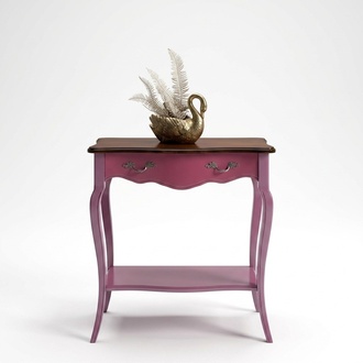 Pink Console Table Wooden Console Telephone Table Wall Table New