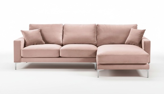 Pink Corner Sofa Fabric Living Room Design Couches Upholstery Sofa Sofas Corner Set New