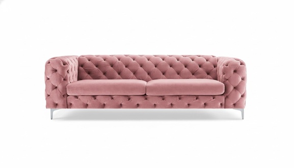 Rosa Three-Seater Sofa Fabric Living Room Design Couches Upholstered Sofas Chesterfield
