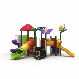 Plastic play tower with slide Child-friendly Weatherproof New