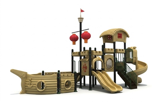 Plastic playground ship children entertainment for children outdoor playgrounds