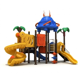 Plastic sledge Children\'s playground Slide Children\'s play tower New