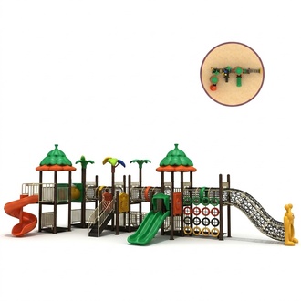 Play tower Slide Climbing tower Entertainment Outdoor playground Playgrounds