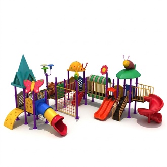 Play tower Slide Climbing tower Plastic playhouse Children\'s outdoor playgrounds