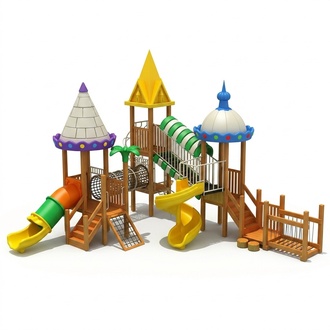 Play tower with labyrinth Climbing tower Children\'s playground with slides