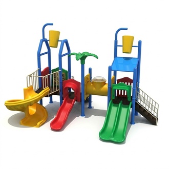 Play tower with slide Climbing tower Water slides Playground Playgrounds