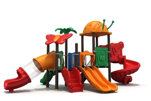 Play tower with slide Jungle style playground Entertainment for children