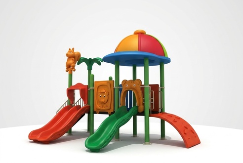 Play tower with slide Outdoor tower Children\'s entertainment Playground
