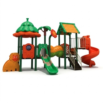 Play tower with slide Outdoor playhouse Children\'s playground Slides