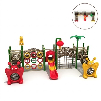 Play tower with slides Labyrinth playground for children Outdoor