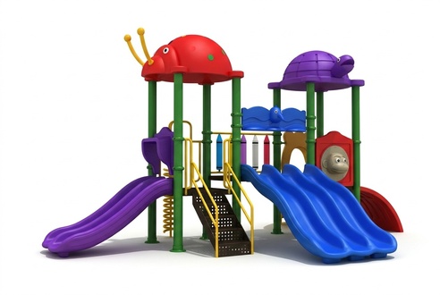 Playground entertainment for children Play tower with jungle-style slide