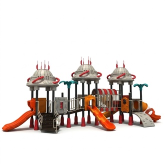 Playground for children in the form of robots Play tower Slide Outdoor