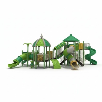 Jungle type playground Children\'s playhouse Play tower with slide New